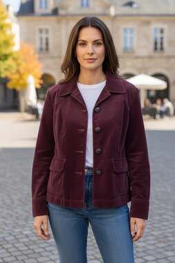 Talbots Aberdeen purple Velvet Blazer Suit Jacket Womens Size 12 Business Formal